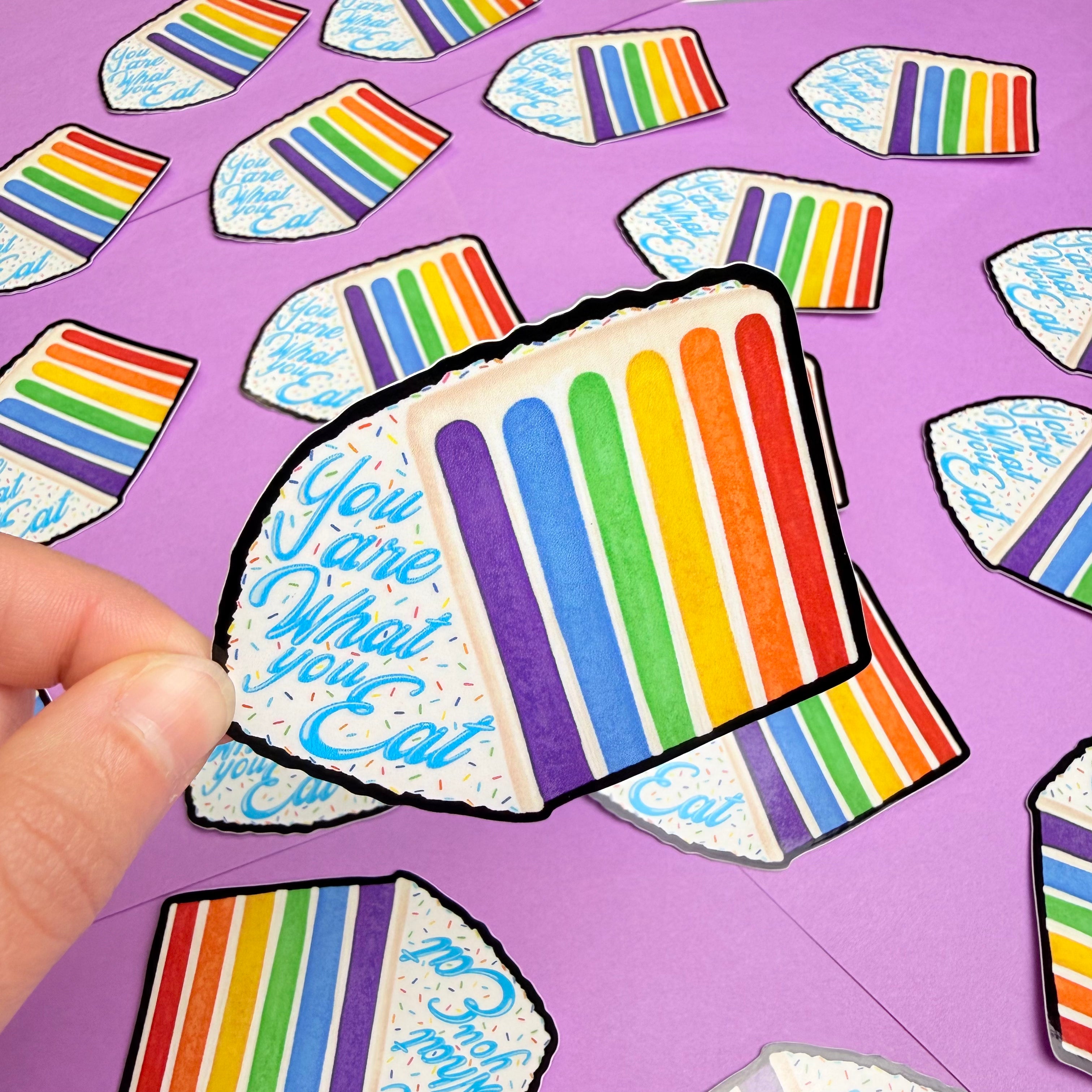 "You Are What You Eat" Cake Sticker