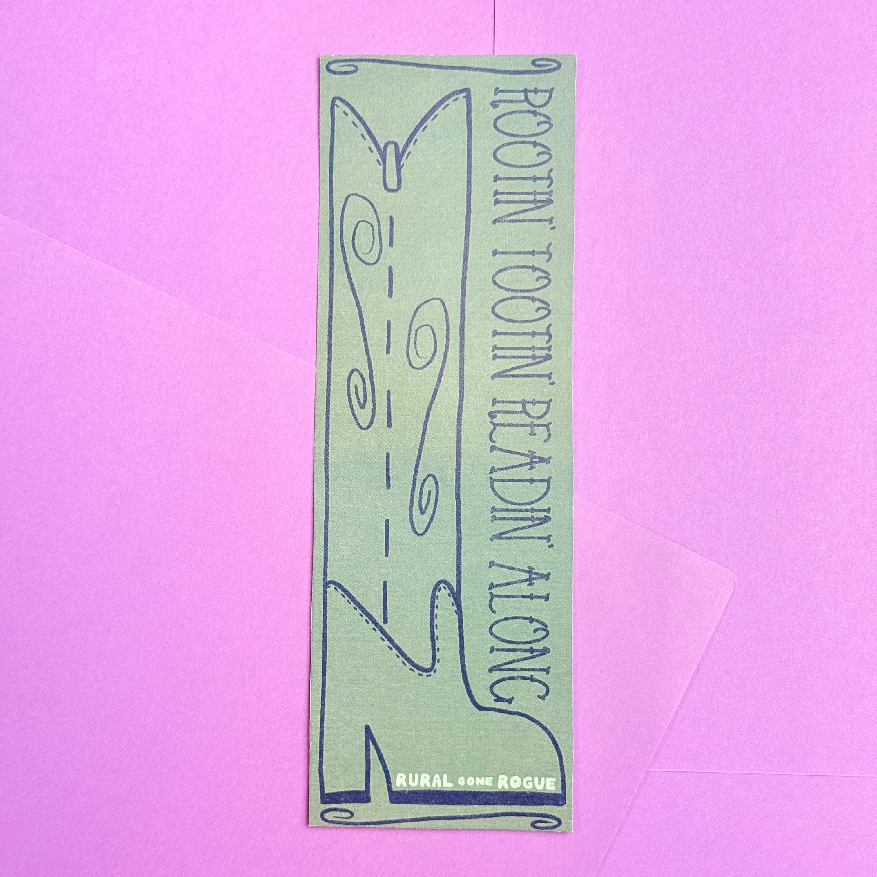 Rootin' Tootin Readin' Along Boot Bookmark