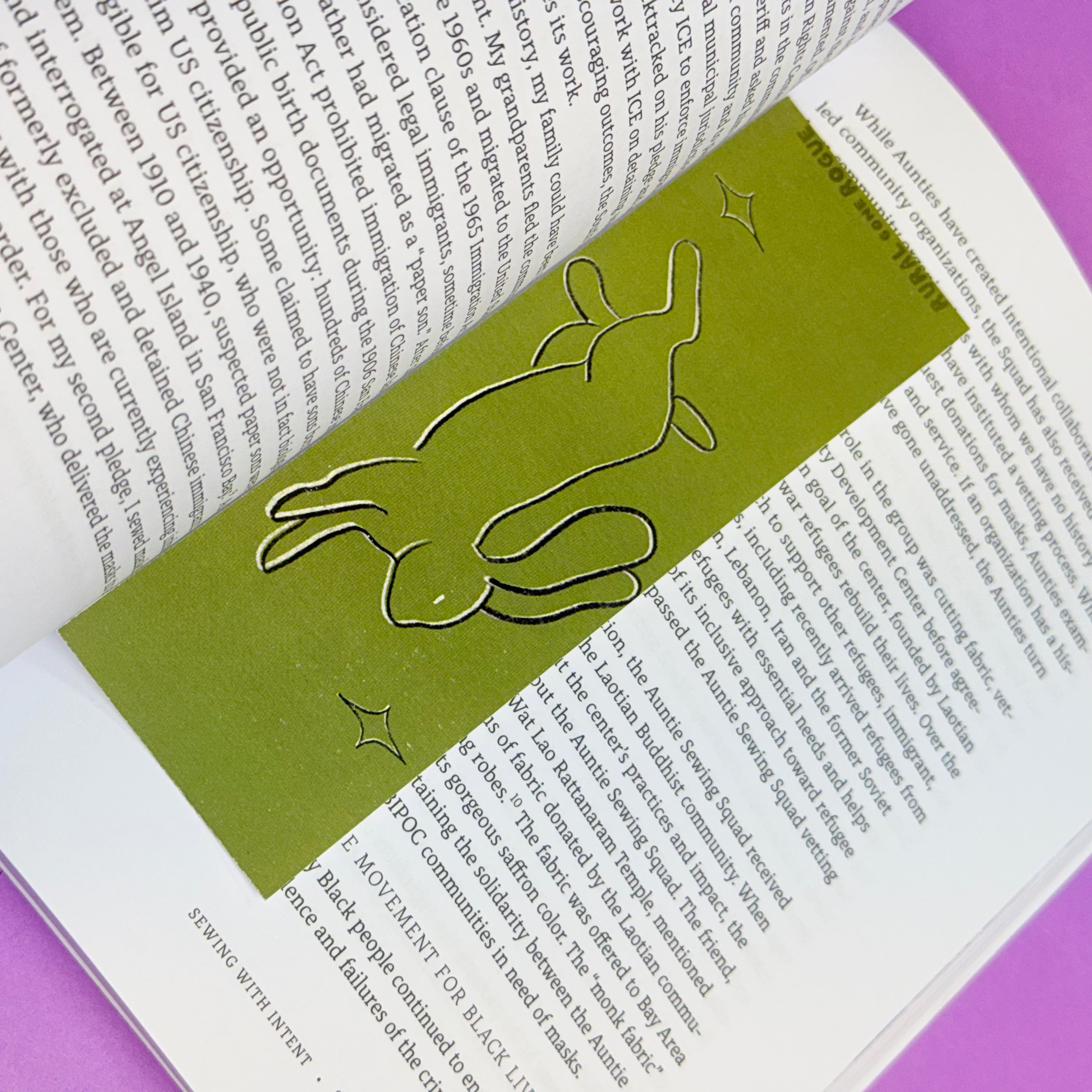 Leaping Bunny Bookmark