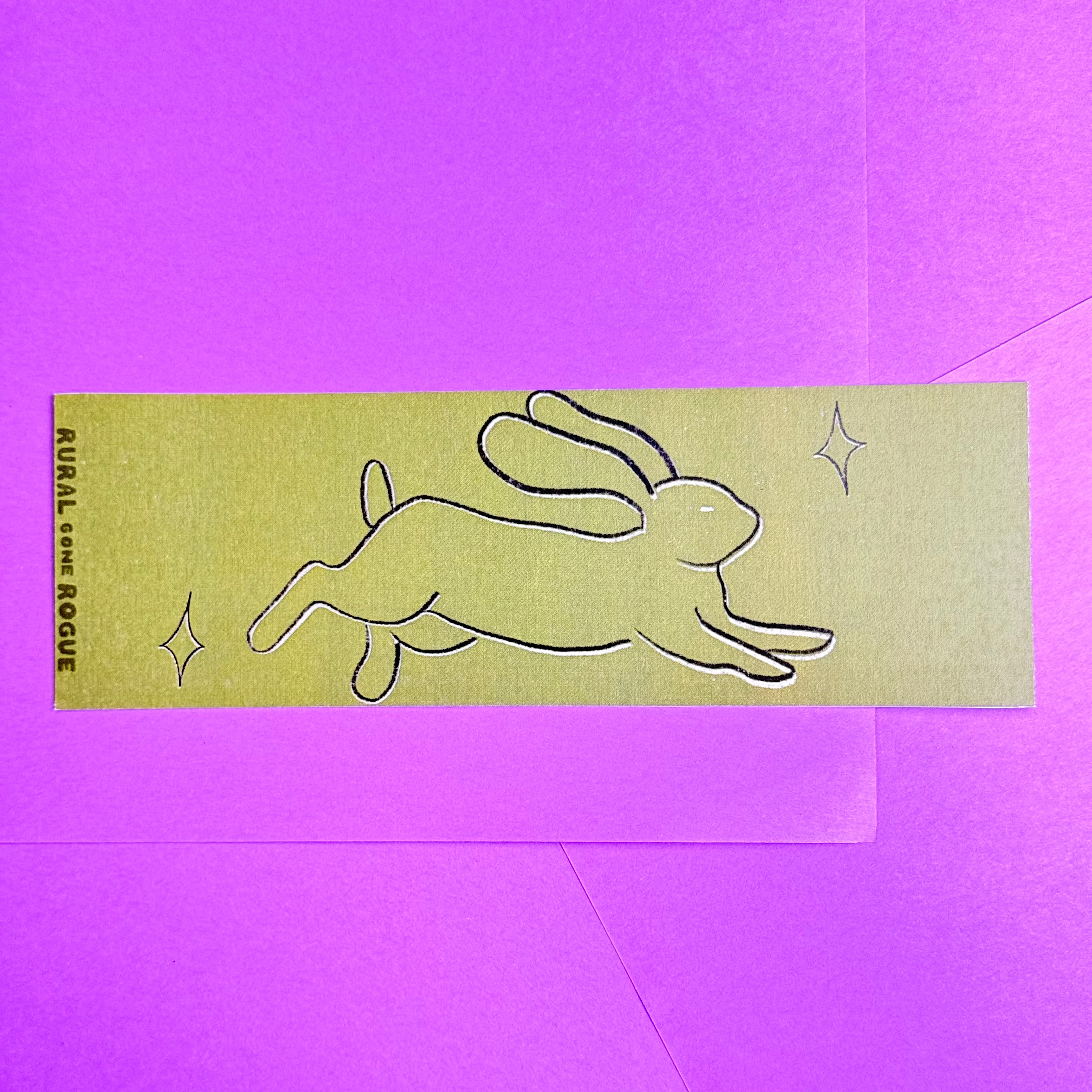 Leaping Bunny Bookmark