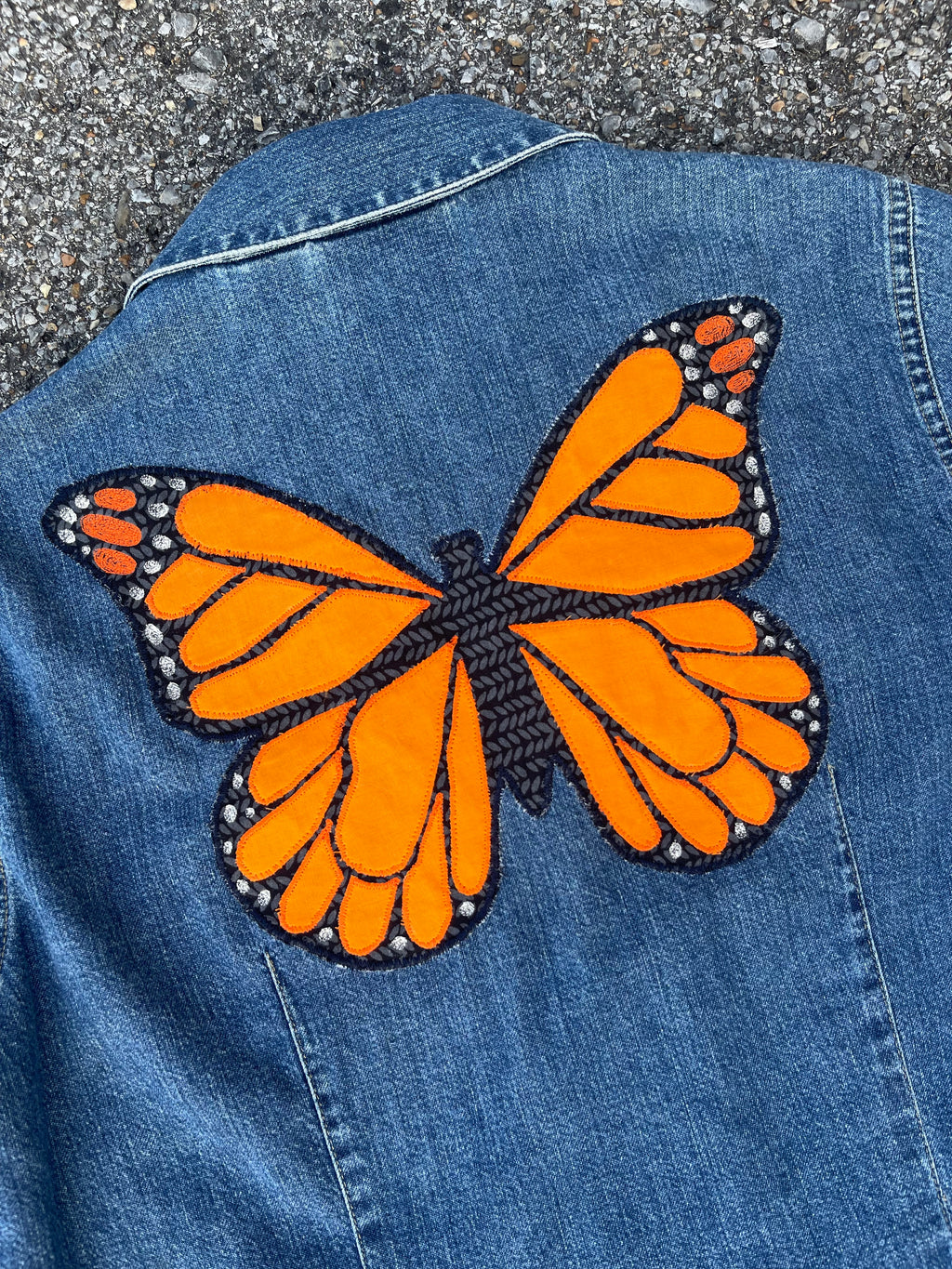 Monarch butterfly button up