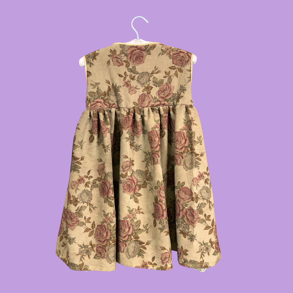 Brown Floral Babydoll Top (S)