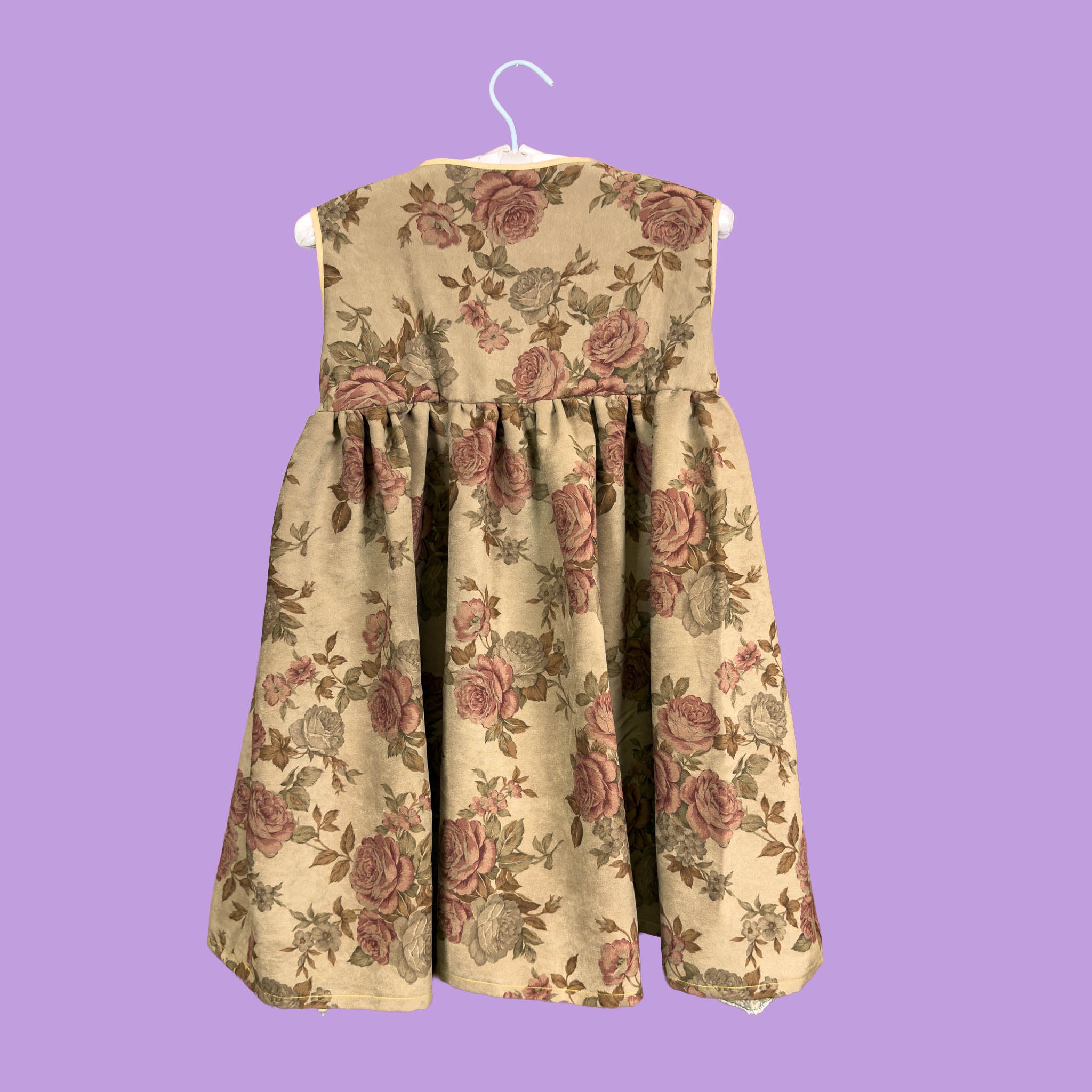 Brown Floral Babydoll Top (S)