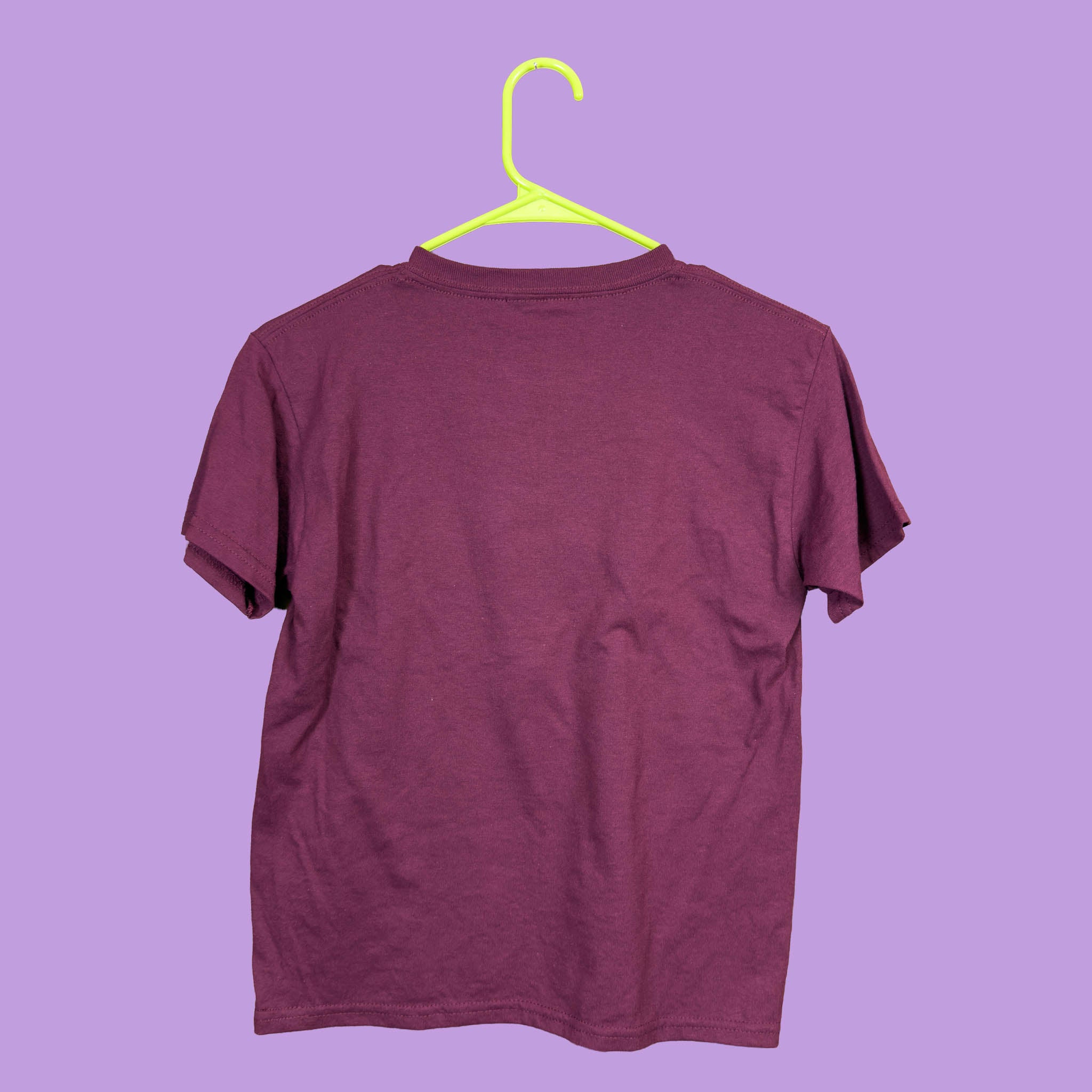 Short Sleeve Maroon "Queer" Shirt (XS)