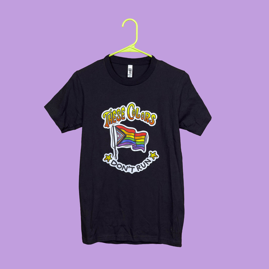 Short Sleeve Black "These Colors Don't Run" Shirt (XS)