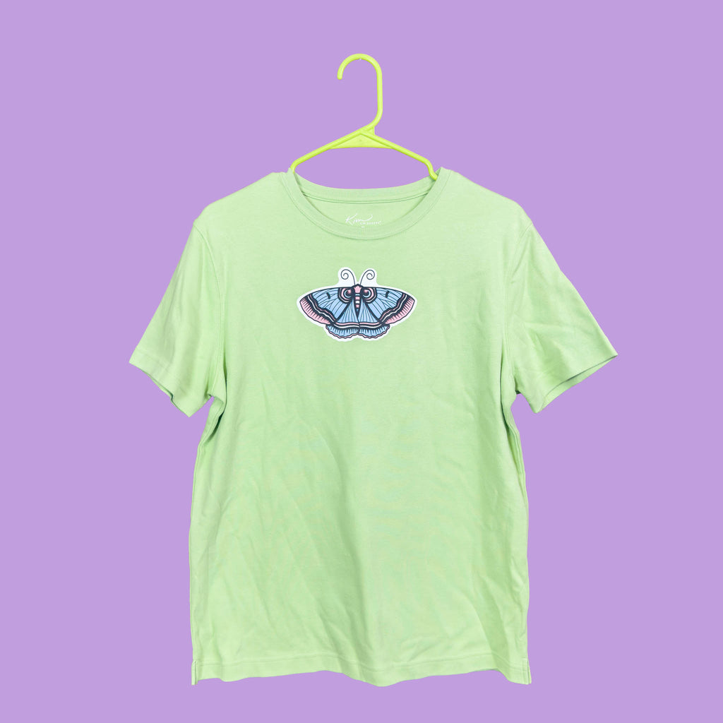 Short Sleeve Green Trans Moth Shirt (M)