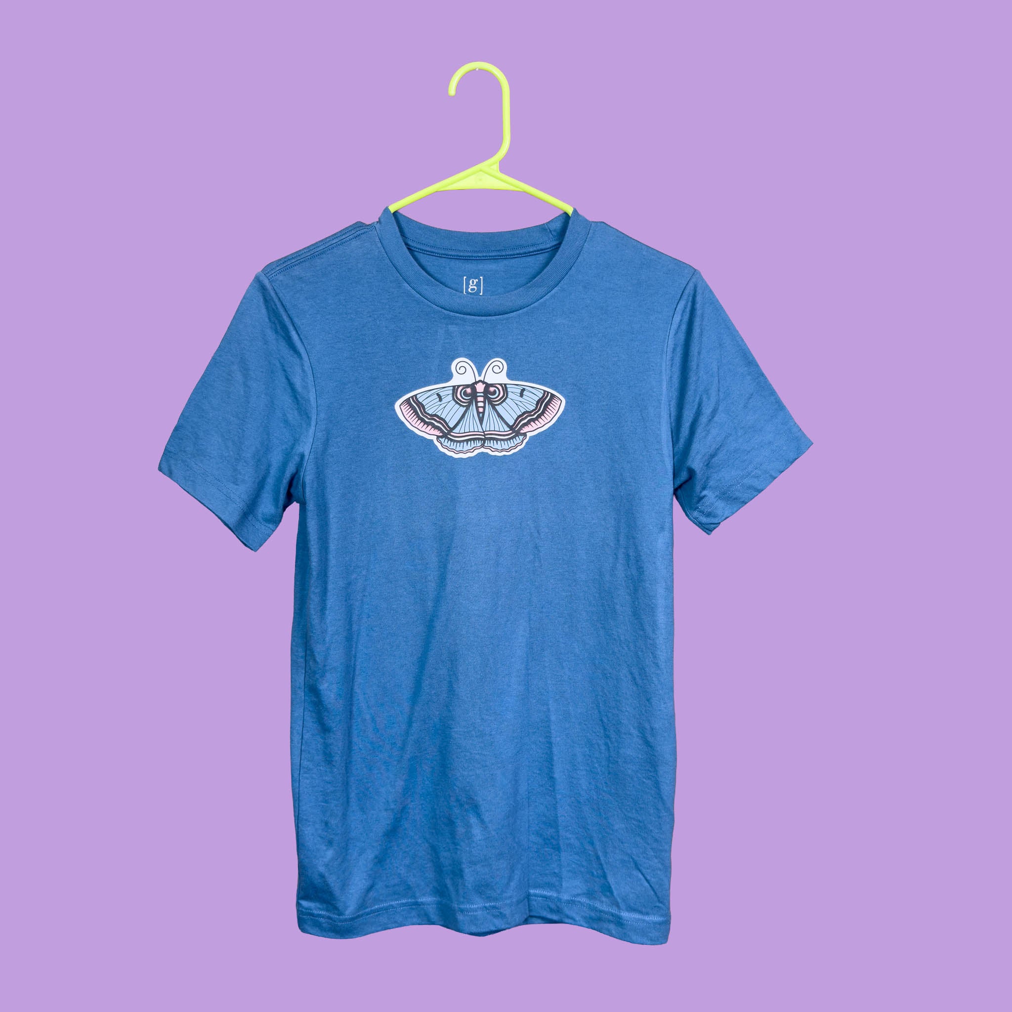Short Sleeve Blue Trans Moth Shirt (XS)
