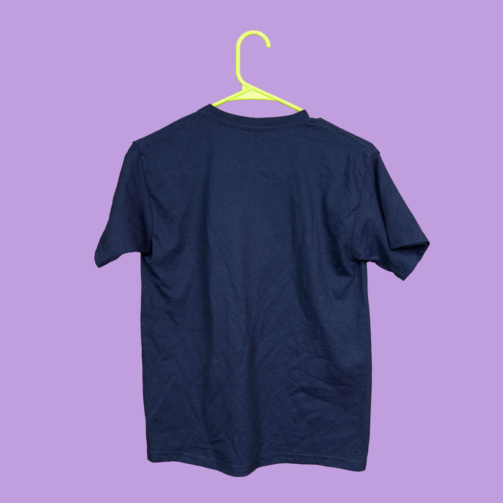 Short Sleeve Navy Trans Strawberry Shirt (XS)