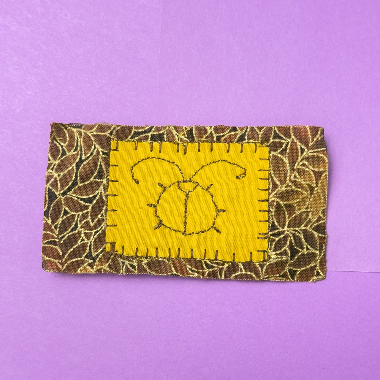 Bug Patch Brown Floral