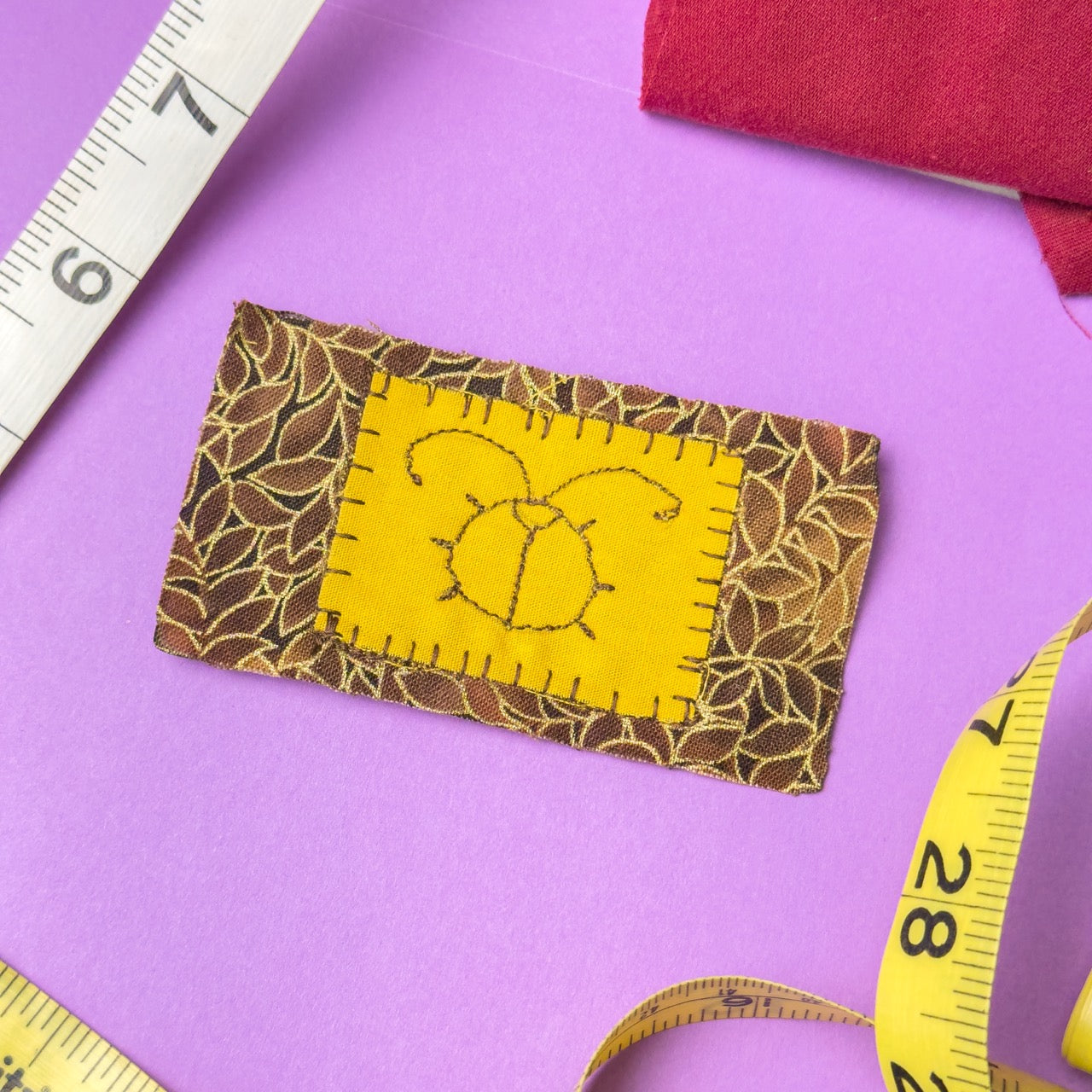 Bug Patch Brown Floral